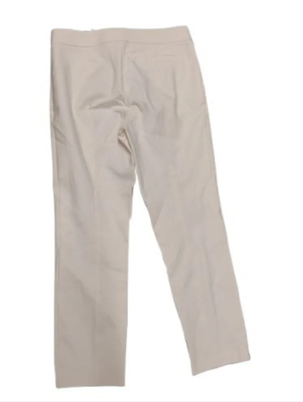 Tory Burch Solid White Womens Work Pants Sz 4